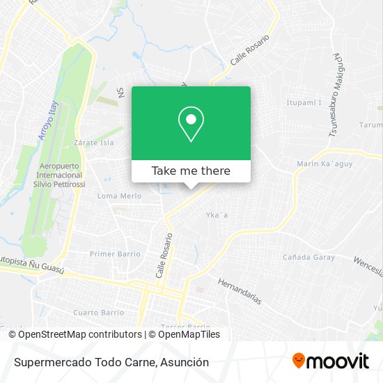 Mapa de Supermercado Todo Carne