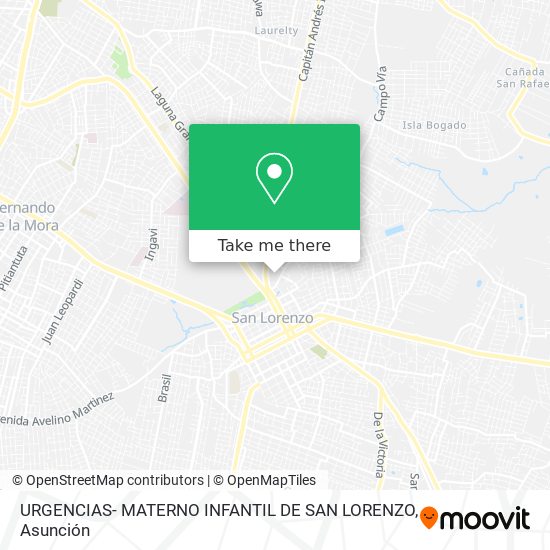 URGENCIAS- MATERNO INFANTIL DE SAN LORENZO map