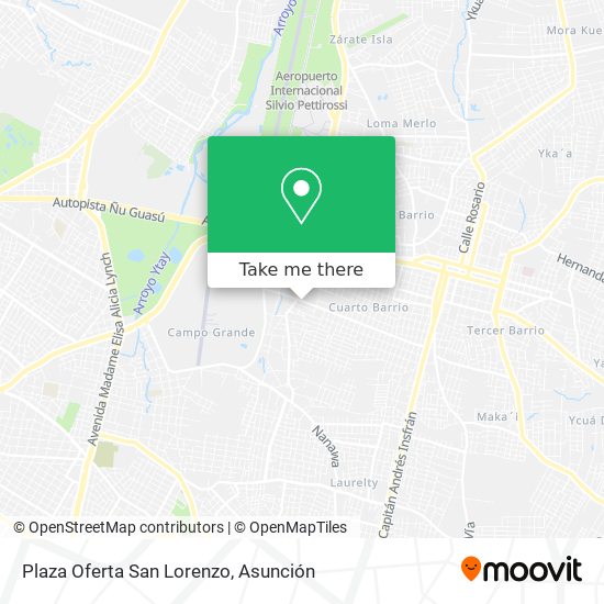 Mapa de Plaza Oferta San Lorenzo