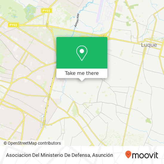 Asociacion Del Ministerio De Defensa map