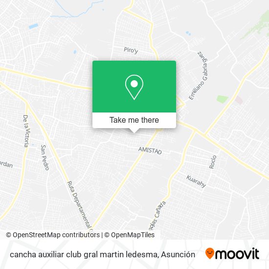 How to get to cancha auxiliar club gral martin ledesma in Capiatá by Bus?