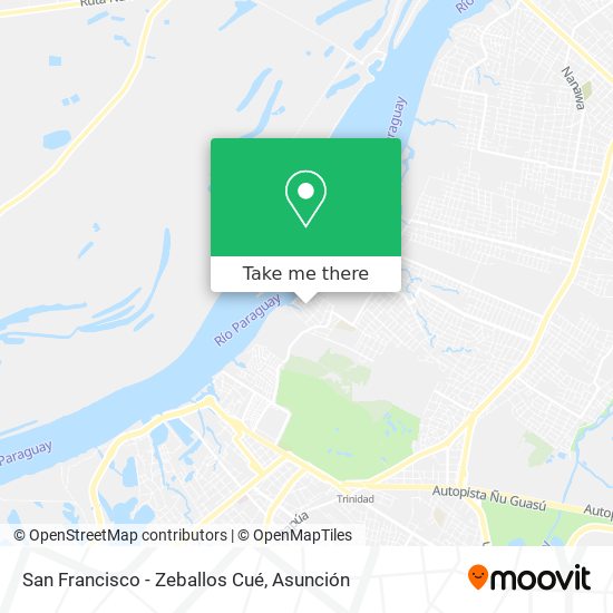 Mapa de San Francisco - Zeballos Cué
