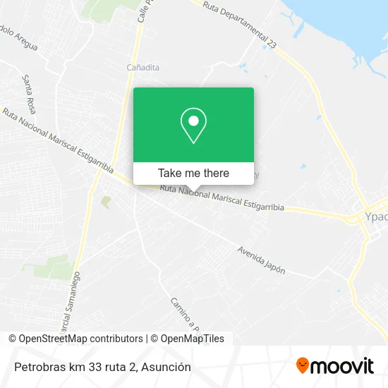 Petrobras km 33 ruta 2 map