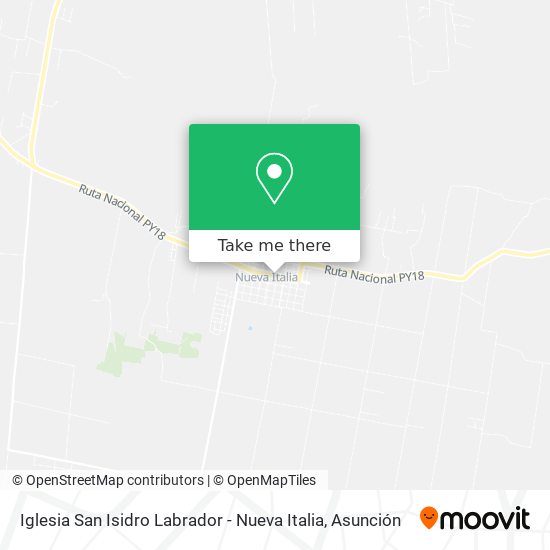 Mapa de Iglesia San Isidro Labrador - Nueva Italia