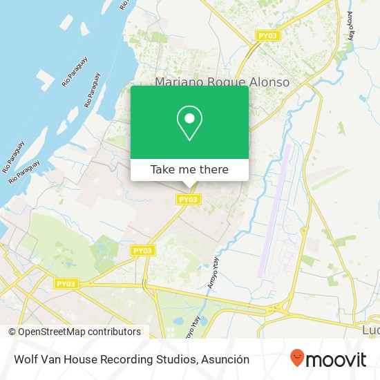 Mapa de Wolf Van House Recording Studios