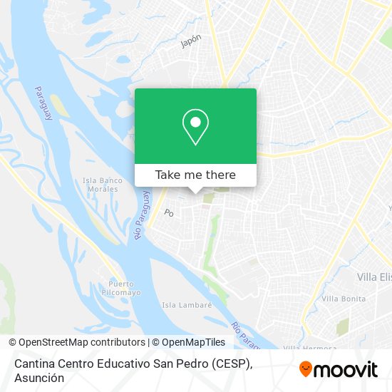 Mapa de Cantina Centro Educativo San Pedro (CESP)