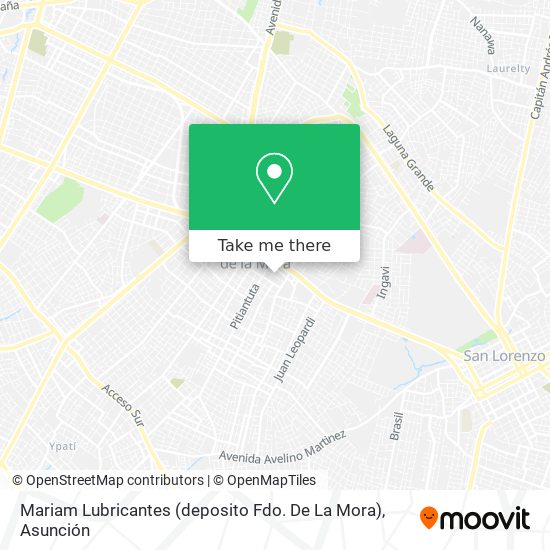 Mariam Lubricantes (deposito Fdo. De La Mora) map