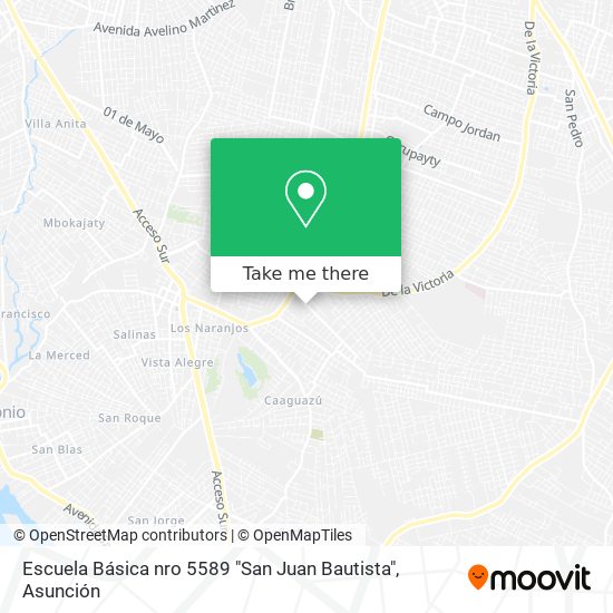 Escuela Básica nro 5589 "San Juan Bautista" map