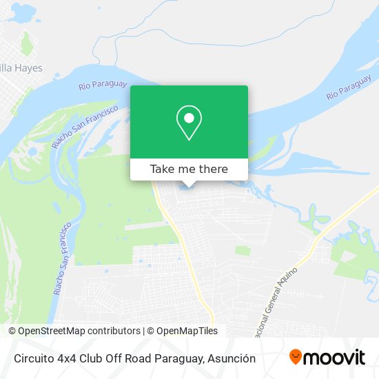 Circuito 4x4 Club Off Road Paraguay map