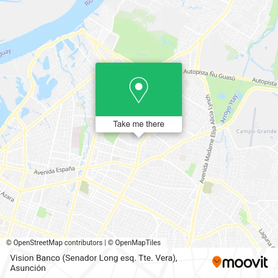 Vision Banco (Senador Long esq. Tte. Vera) map