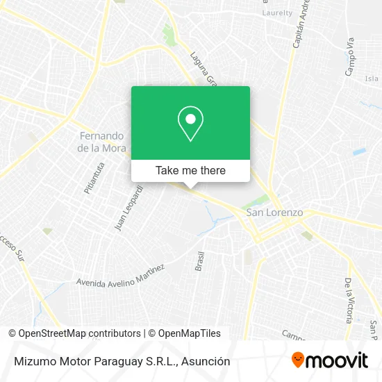 Mizumo Motor Paraguay S.R.L. map