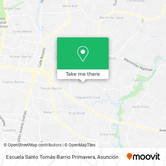 Escuela Santo Tomás-Barrio Primavera map