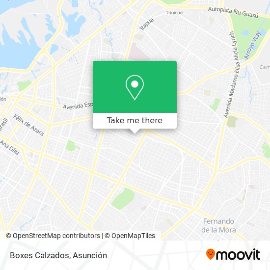Mapa de Boxes Calzados