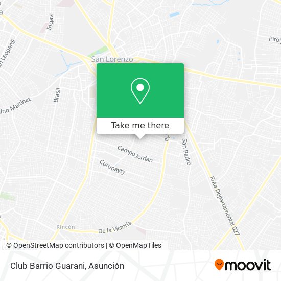 Club Barrio Guarani map