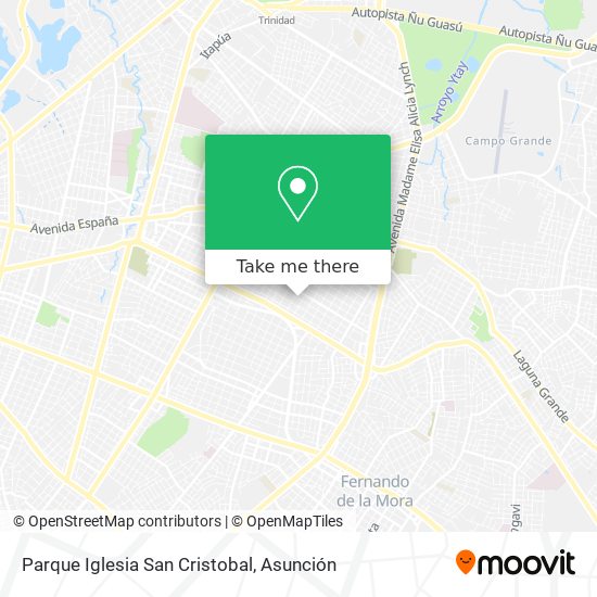 Parque Iglesia San Cristobal map