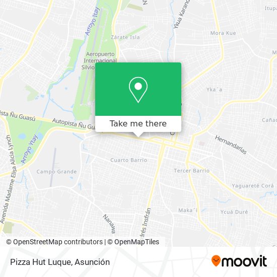 Mapa de Pizza Hut Luque