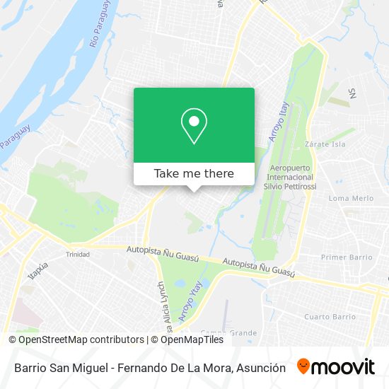 Barrio San Miguel - Fernando De La Mora map