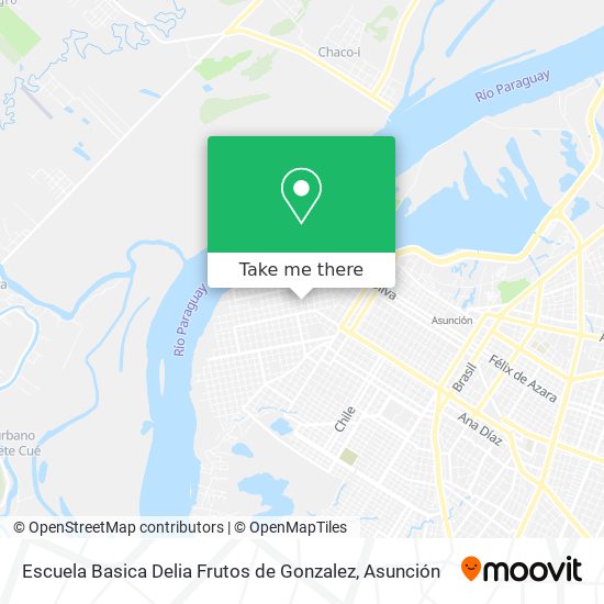Escuela Basica Delia Frutos de Gonzalez map
