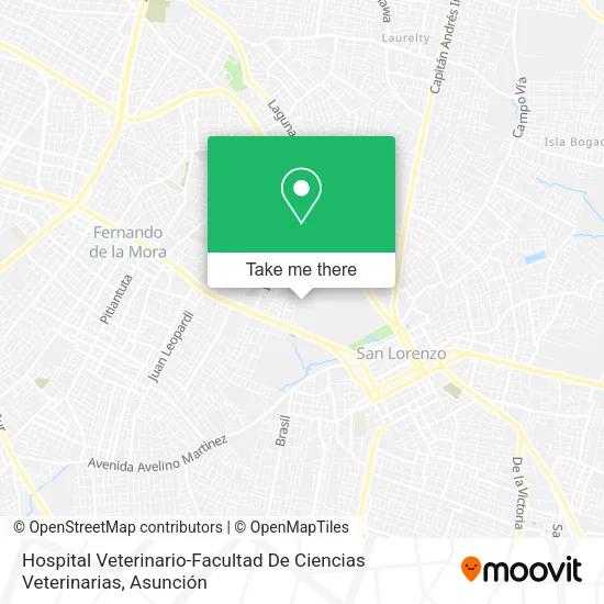 Hospital Veterinario-Facultad De Ciencias Veterinarias map