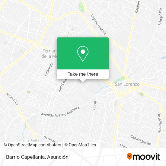 Barrio Capellania map