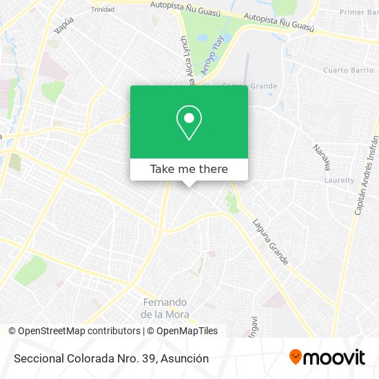 Mapa de Seccional Colorada Nro. 39