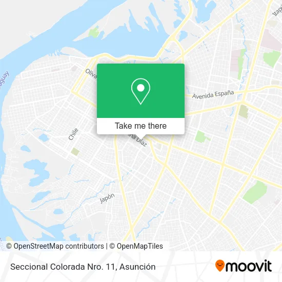 Seccional Colorada Nro.  11 map