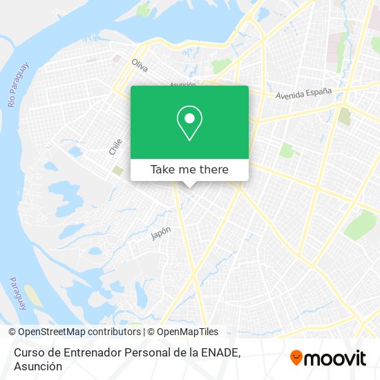 Curso de Entrenador Personal de la ENADE map