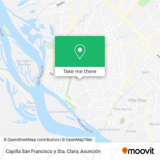 Mapa de Capilla San Francisco y Sta. Clara