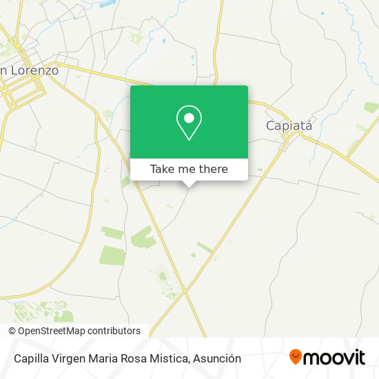Mapa de Capilla Virgen Maria Rosa Mistica