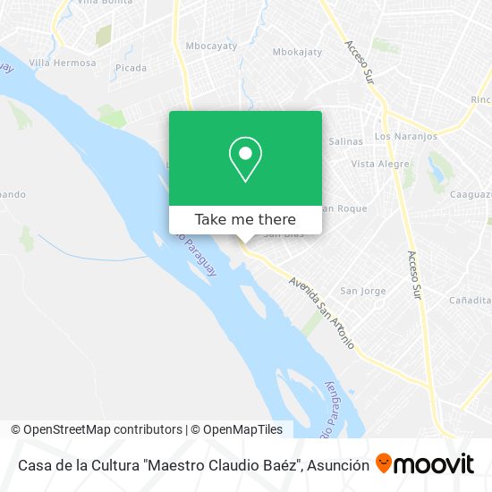 Casa de la Cultura "Maestro Claudio Baéz" map