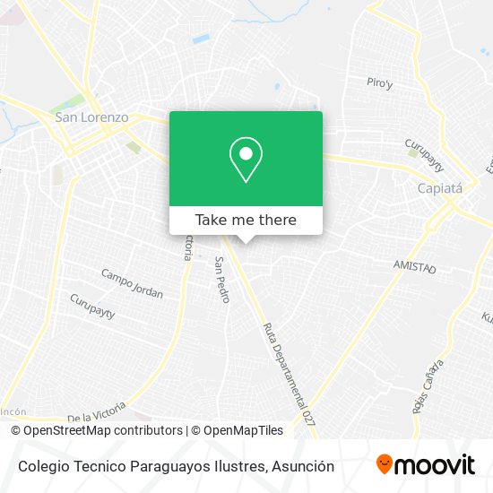 Colegio Tecnico Paraguayos Ilustres map