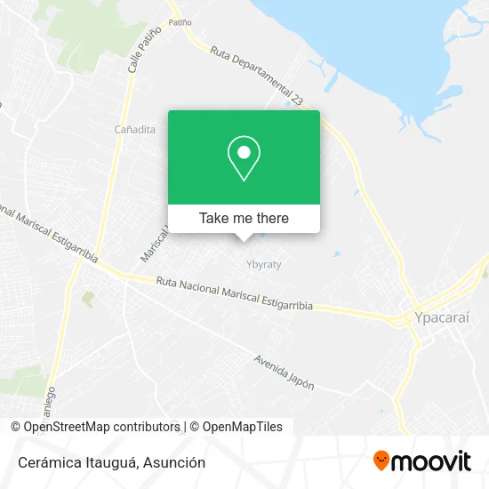Cerámica Itauguá map
