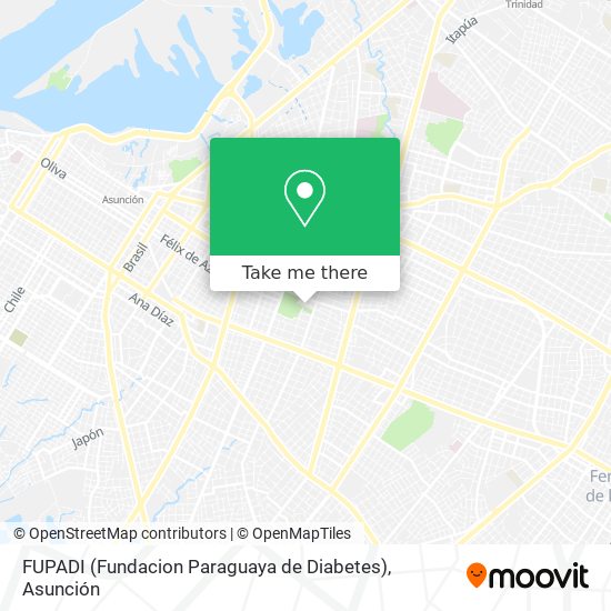 FUPADI (Fundacion Paraguaya de Diabetes) map