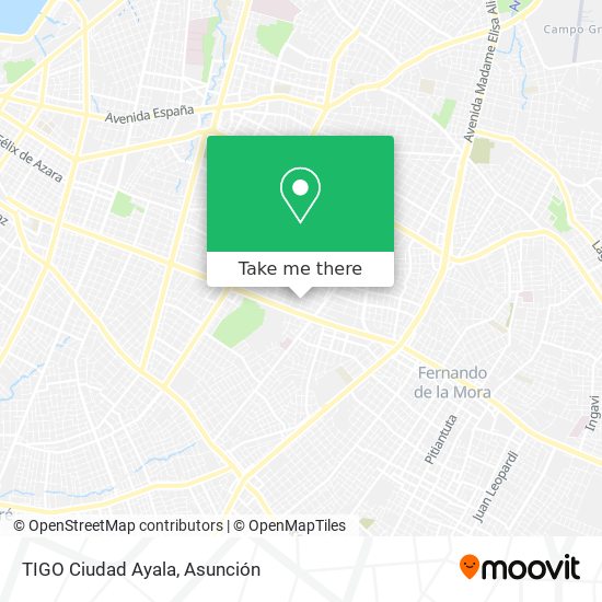 Mapa de TIGO Ciudad Ayala