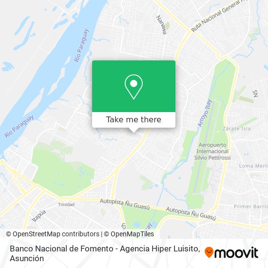 Banco Nacional de Fomento  - Agencia Hiper Luisito map