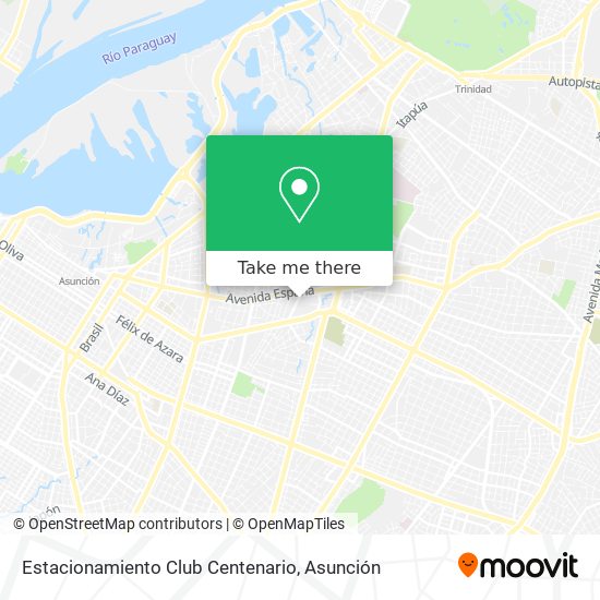 Estacionamiento Club Centenario map