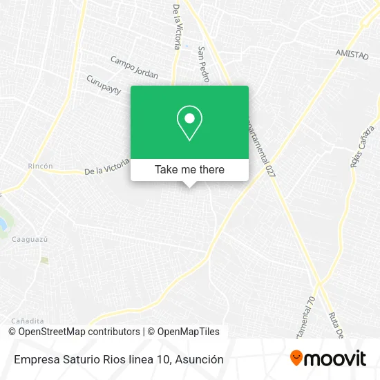 Empresa Saturio Rios linea 10 map