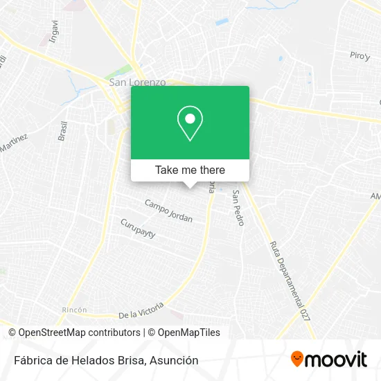 Fábrica de Helados Brisa map