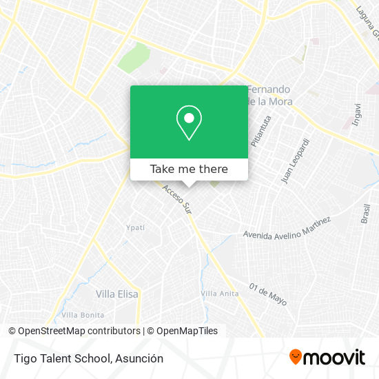 Tigo Talent School map