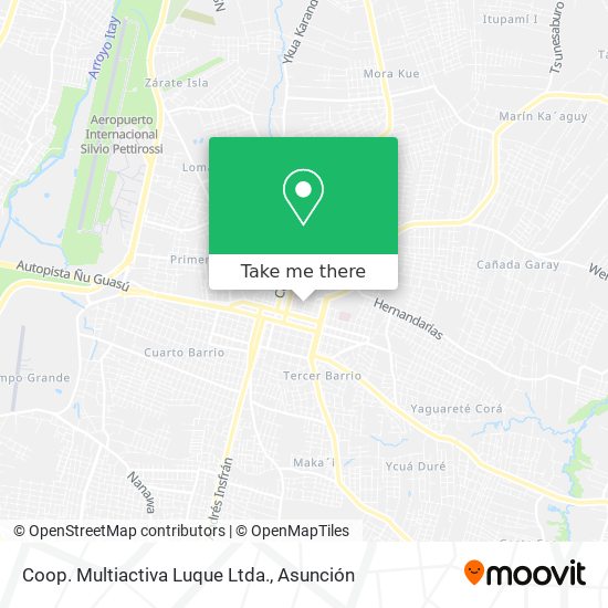 Mapa de Coop. Multiactiva Luque Ltda.