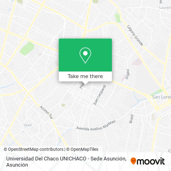 Universidad Del Chaco UNICHACO - Sede Asunción map