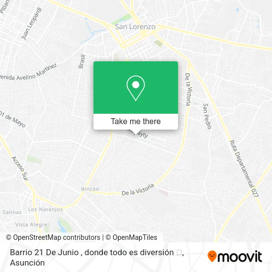 Barrio 21 De Junio , donde todo es diversión 👋 map