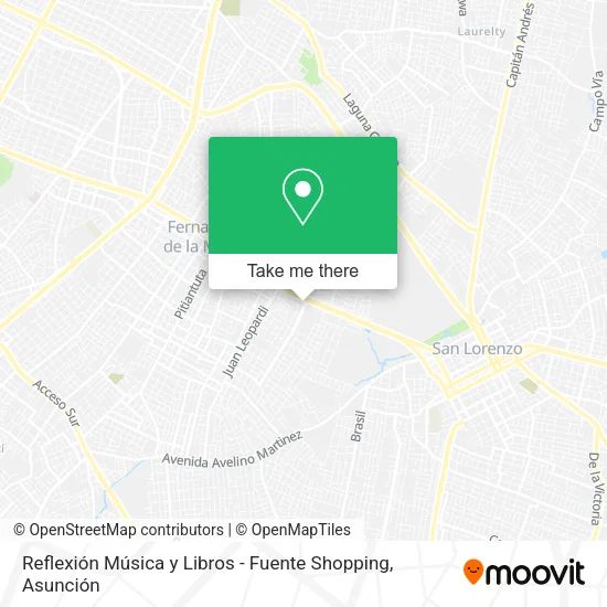 Reflexión Música y Libros - Fuente Shopping map