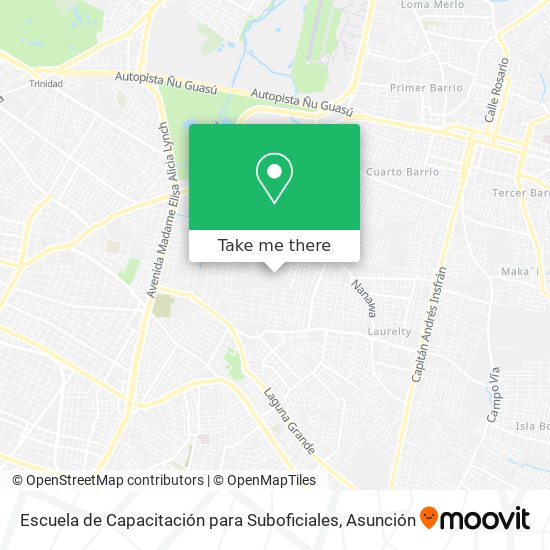 Escuela de Capacitación para Suboficiales map