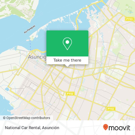 National Car Rental map