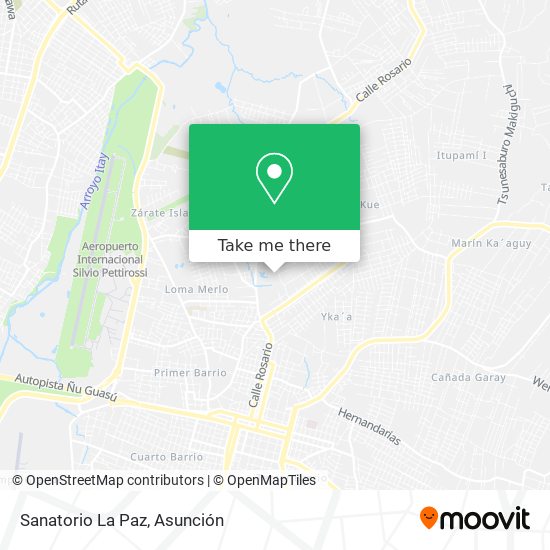 Sanatorio La Paz map