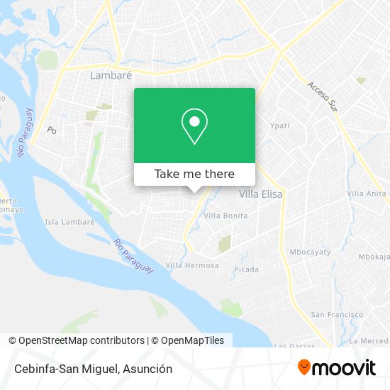 Mapa de Cebinfa-San Miguel