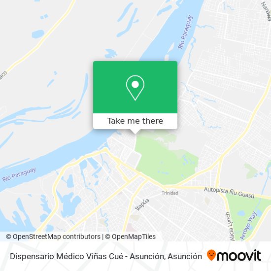 Mapa de Dispensario Médico Viñas Cué - Asunción
