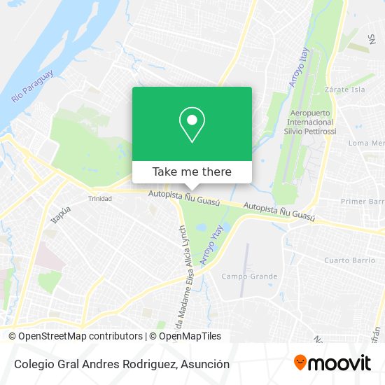 Mapa de Colegio Gral Andres Rodriguez