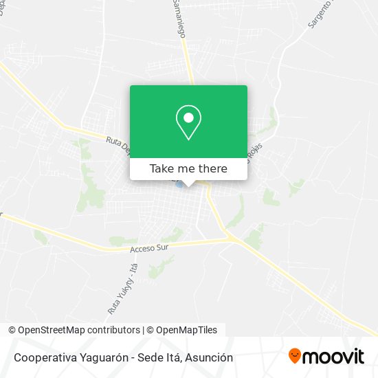 Cooperativa Yaguarón - Sede Itá map